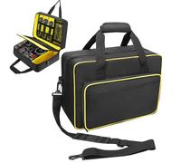 DJ Mixer Bag - 0.4 Inch Padded Audio Mixer Travel Padded Case for Audio Mixers, DJ Controllers & Equipment - Compatible with RODECaster Pro,RODECaster Pro II,TC-Helicon GoXLR (16.5''Lx12.2''Wx7.5''H)