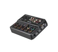 DJ Mixer Controller 4 Channel Audio Interface Sound Card, 6.5mm Monitor Headphone Port, 16 Effects For Live Broadcast And Singing Recording. for Streaming/Podcasting/Gaming, Phone, Computer
