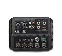 DJ Mixer Controller 4 Channel Mixer USB Bluetooth Reverb Audio Processor Computer Recording Live Broadcast Mixer With Sound Card for Streaming/Podcasting/Gaming, Phone, Computer