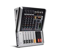 DJ Mixer Controller 4 Channels Mixing Console 3BAND 16 DSP effect USB Bluetooth-compatible Play Record Professional Karaoke DJ Audio Mixer for Streaming/Podcasting/Gaming, Phone, Computer