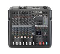 DJ Mixer Controller ADM-TX104D 250Wx2 10 Channels 7-Band Graphic EQ 99 DSP Effects USB Play Record Bluetooth Power Amplifier Audio Mixer for Streaming/Podcasting/Gaming, Phone, Computer