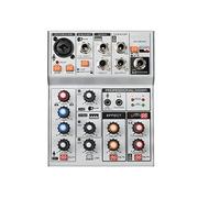 DJ Mixer Controller AM-G04A USB Bluetooth Record Computer Playback 4 Channels Mic Line Insert Stereo Professional Audio Mixer for Streaming/Podcasting/Gaming, Phone, Computer