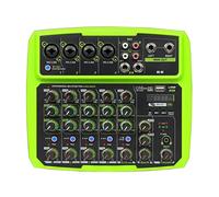 DJ Mixer Controller B4/B6 4/6 channel mixer outdoor conference audio USB Bluetooth reverberation audio instrument processor live sound card for Streaming/Podcasting/Gaming, Phone, Computer(Deep Blue)