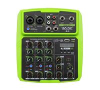 DJ Mixer Controller B4/B6 4/6 channel mixer outdoor conference audio USB Bluetooth reverberation audio instrument processor live sound card for Streaming/Podcasting/Gaming, Phone, Computer(Bianco)