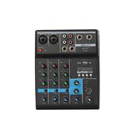 DJ Mixer Controller Professional 4 Channel Bluetooth Mixer o Mixing DJ Console Record Stage USB Audio Mixer Sound Mixing Console with Reverb Effect for Streaming/Podcasting/Gaming, Phone, Computer