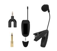 DJ Mixer Controller Wireless Instrument Microphone Condenser Clip Mic Gooseneck Voice Recording Live Show for Saxophone Trumpet Horns Tuba for Streaming/Podcasting/Gaming, Phone, Computer
