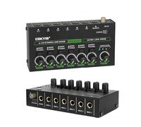 DJ Mixer, MIX600 Mini Mixer 6 Channel DC5V Power Supply Independent Microphone Control Mixer For Professionals Beginners