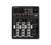 DJ Mixer Mixer 4-Channels With Effect USB Interface Network Karaoke Anchor Dedicated Small Mixer Support USB/SD Card Built-in Bluetooth Black Compact Mixing Console (Black 240x200x37mm)
