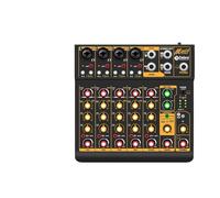 Dj Mixer, Otg Metal Mixer Dj Console Mini6 With Bluetooth 48V Power Delay Repaeat Effect For Sound Mixing Console Pc Recording-Mini6 OTG-1
