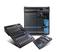 DJ Mixer Powered Mixer 10/12/16 Channels Mixer SPX Digital Effect Dual Display With Group Reverb Mixer With Bluetooth USB Webcast Karaoke Song Mixer Compact Mixing Console