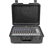 DJ Mixer Powered Mixer Professional Integrated Outdoor Console With Amplifier 10 Channels & 300W x 2 Amplifier Compact Mixing Console (Color : C1, Size : 380x285x145MM) (C1 380x285x145MM)