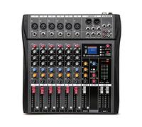 DJ Mixer Professional Audio Mixer Computer Stage Recording USB Sound Card High Bass Bluetooth for Party Studio