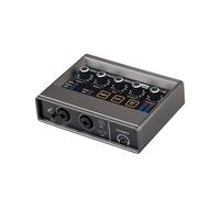 DJ Mixer, Q-16 Interface Sound Card 16-bit/48KHz Converter Electric Guitar Live Recording Professional Studio Sing Podcast Q16