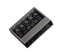 DJ Mixer, Q-16 Professional Sound Card With Electric Guitar Monitor Recording Live Broadcast For Singing Computer PC Studio