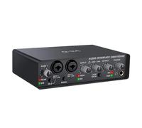 Dj Mixer, Q24 Universal Professional Interface Usb Computer Arranger Sound Card With Monitor Electric Guitar Live Recording