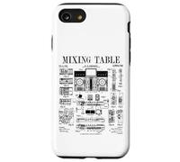 DJ Mixing Table Disc Jockey Mix Music Mixer Vintage Patent Case for iPhone SE (2020) / 7 / 8