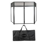 DJ Mobile Foldable Stand Screen Facade Booth System with Mixer Shelf & Bag, Lycra Disco