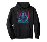 DJ Monkey House Beatmaker EDM Turntable DJ Monkey Techno Pullover Hoodie