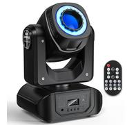 DJ Moving Head Light, Strobe Spot LED Stage Light with DMX Controller, Remote Control, 8 Patterns & Color, Dithering & Rotation Speed Adjustable, Indoor Party Disco Lights for Parties 30W 1pcs