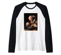 DJ Mozart - Classical Music Meets Turntable | Funny DJ Music Raglan Baseball Tee