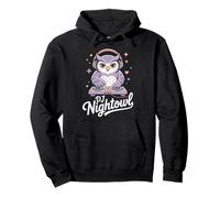 DJ Nightowl Owl DJ Headphones Turntable Night Music EDM Pullover Hoodie