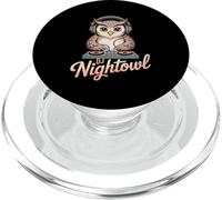 DJ Nightowl Owl DJ Headphones Turntable Night Party PopSockets PopGrip for MagSafe