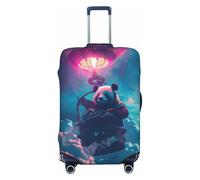 DJ Panda Hot Air Balloon Travel Luggage Covers - Elasticity Suitcase Covers Protector for Luggage 18-32 Inch