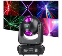 DJ Party Lights, 100w Moving Head Light with Beam Effect Scan Light, Infinite Rotation DJ Lights with Sound Activated for Wedding DJ Party and Live House