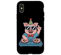Dj Pig Party Animal Spinning Beats Case for iPhone X/XS