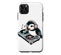 DJ Puffin Spinning Vinyl Turntable Music Bird Case for iPhone 11 Pro Max