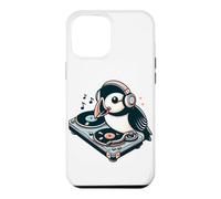 DJ Puffin Spinning Vinyl Turntable Music Bird Case for iPhone 12 Pro Max