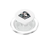 DJ Puffin Spinning Vinyl Turntable Music Bird PopSockets PopGrip for MagSafe