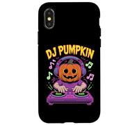 DJ Pumpkin Halloween DJ Spooky Music Vibes Case for iPhone X/XS
