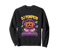 DJ Pumpkin Halloween DJ Spooky Music Vibes Sweatshirt
