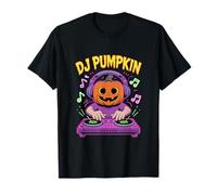DJ Pumpkin Halloween DJ Spooky Music Vibes T-Shirt