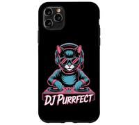 DJ Purrfect Cat DJ EDM Rave Music Turntable Vibes Case for iPhone 11 Pro Max