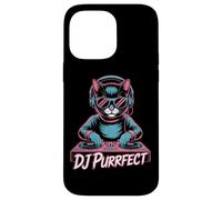 DJ Purrfect Cat DJ EDM Rave Music Turntable Vibes Case for iPhone 14 Pro Max