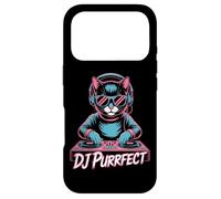 DJ Purrfect Cat DJ EDM Rave Music Turntable Vibes Case for iPhone 17 Pro