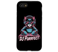 DJ Purrfect Cat DJ EDM Rave Music Turntable Vibes Case for iPhone SE (2020) / 7/8