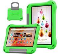 DJ&RPPQ Case for 10 inch Tablet Kids,Light Weight Shock Proof Handle Stand Kids Friendly Case.2023/2021 Release.Incompatible with iPad Samsung 10in Tablet. (Green)