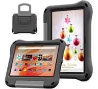 DJ&RPPQ Case for 10 inch Tablet Kids,Light Weight Shock Proof Handle Stand Kids Friendly Case.2023/2021 Release.Incompatible with iPad Samsung 10in Tablet. (B-Black)