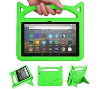 DJ&RPPQ Tablet Case,Light Weight Shock Proof Handle Stand Kids Friendly Case.Also for 8in Sony Nokia TCL iPad Samsung 8" tablet. (Green)