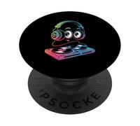 Dj Set Headphones Music Mixing Beats PopSockets Adhesive PopGrip