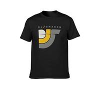 Dj Shadow T-Shirt Men Round Neck Clothing Black XXL