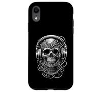 DJ Skull Headphones EDM Festival Rave Music Design Case for iPhone XR