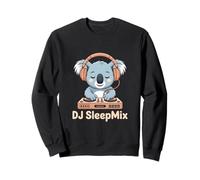 DJ SleepMix Cute Koala With Headphones At Turntable Sweatshirt