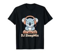 DJ SleepMix Cute Koala with Headphones at Turntable T-Shirt