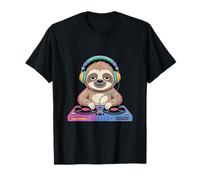DJ Sloth Mixing Beats Music Enthusiast T-Shirt