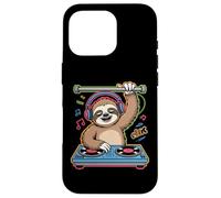 Dj Sloth With Headphones Spin Beats Case for iPhone 16 Pro