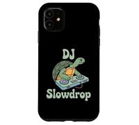DJ Slowdrop Turtle On Decks Funny EDM Club Vibes Case for iPhone 11